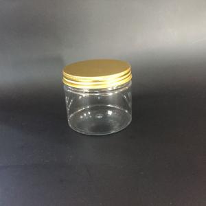 塑料罐 金色银色铝盖8565塑料包装瓶 圆形广口塑料瓶300ml