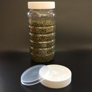 厂家批发 1公斤蜂蜜圆瓶 白色配盖（680ml水容量）密封塑料罐
