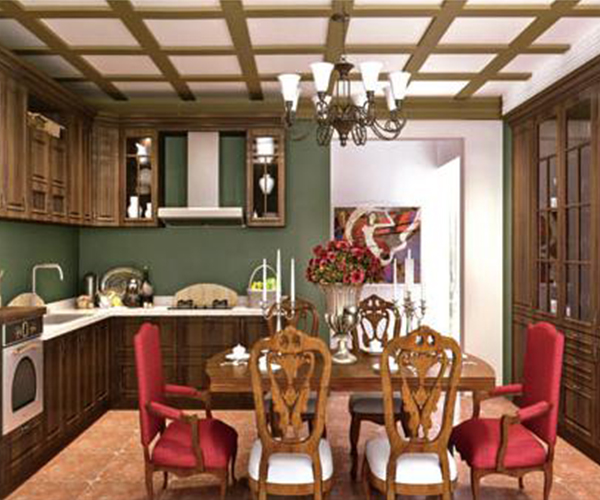 橱柜定制——整体实木橱柜