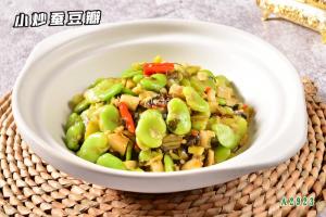 A2923小炒蚕豆瓣 砂锅蚕豆 雪菜蚕豆