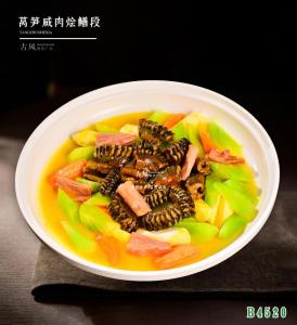 B4520莴笋咸肉烩鳝段