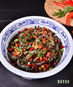 B5726炝河虾 油淋河虾  油淋虾