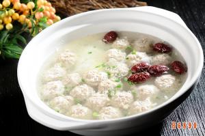 B6890鸭蛋肉丸汤