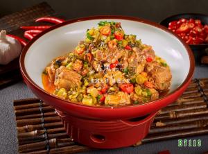 B7113捞菜排骨