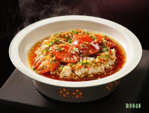 B9345十五年菜蒲头肉碎蒸青蟹  蟹蒸肉饼