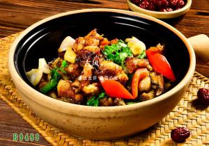 B9489砂锅啫牛蛙