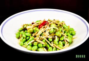 B9632炒毛豆 雪菜炒毛豆