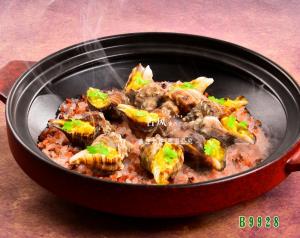 B9928火山红岩焗黄金螺