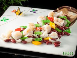 B9868红腰豆百合炒虾仁