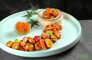 B9910葱烧汁口蘑煎猪颈肉