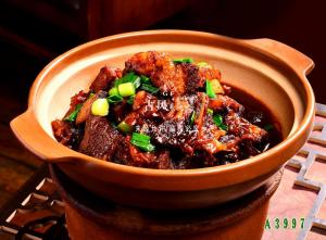 A3997红焖牛排煲  红烧牛排