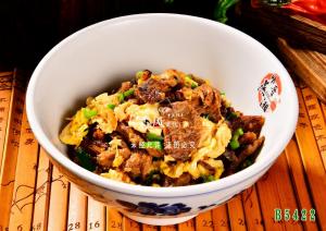 B5422青椒荷包蛋炒拆骨肉