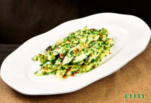 B9989火腿荠菜炒山药 - 副本