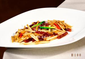 H100腊味炒花生苗