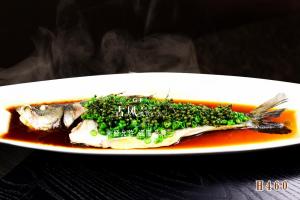 H460鲜辣双椒蒸海鲈鱼 藤椒海鲈鱼