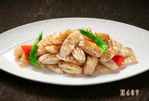 H407黑松露山药炒目鱼花