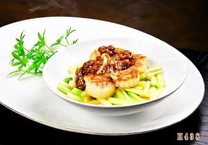 H438高山芦笋炒澳带