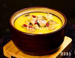 H821竹荪党参炖土鸡打边炉 土鸡汤 花胶鸡煲