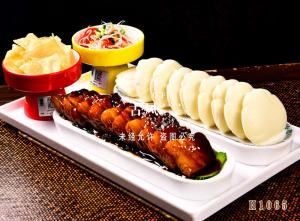 H1065两头乌夹饼 豉油肉夹饼 烤肉夹饼