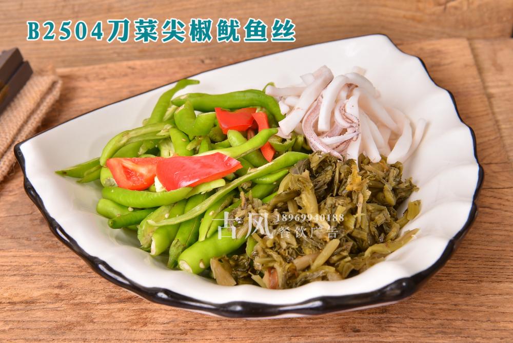 B2504刀菜尖椒鱿鱼丝