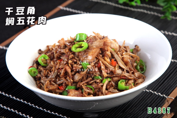 B4387干豆角焖五花肉