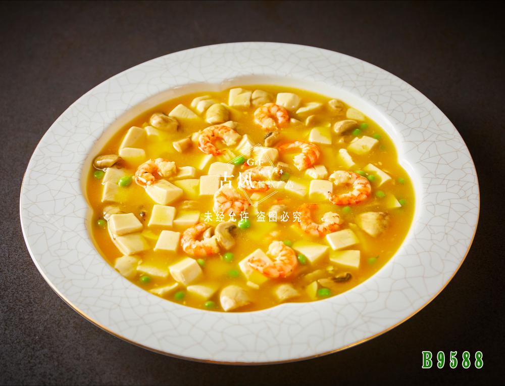 B9588虾仁口蘑烩豆腐