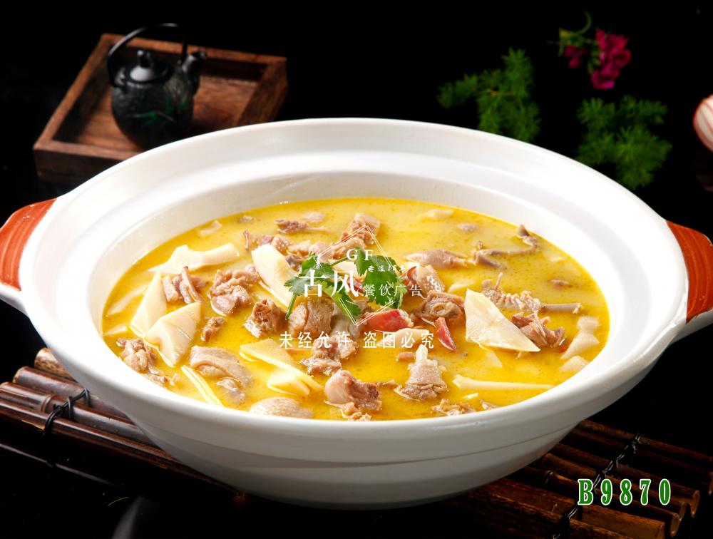 B9870火腿老鸭煲     老鸭汤