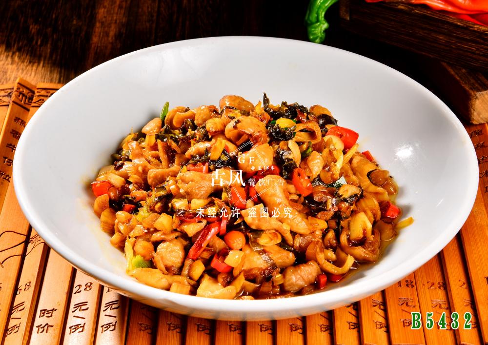 B5432酸菜炒肥肠