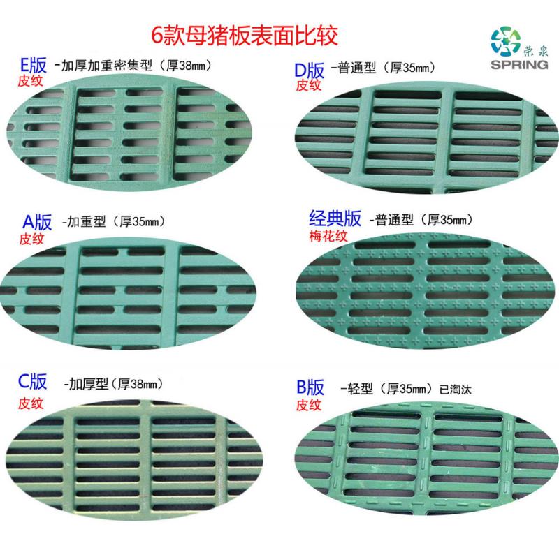 6款母猪板比较