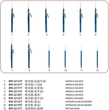 钛合金眼内显微器械包
