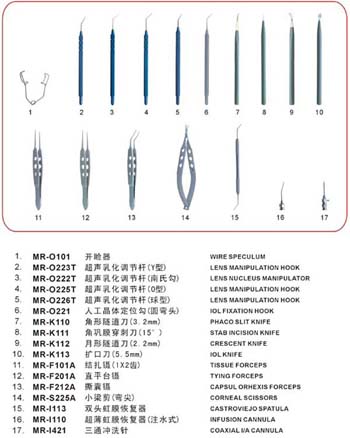 超声乳化手术器械包