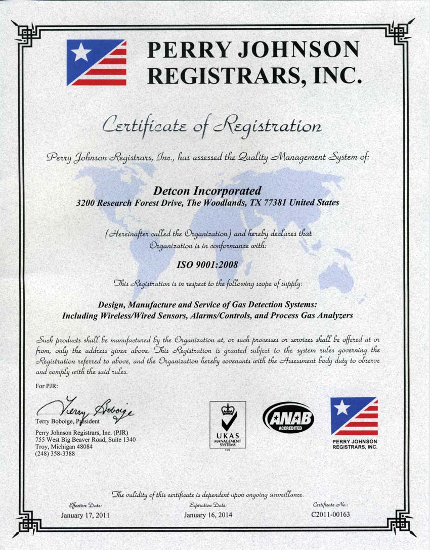 美国德康ISO质量体系认证