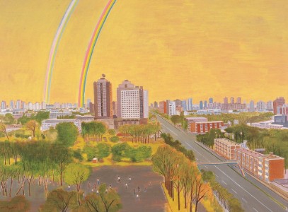 张晖《有彩虹的风景#5》 130x97cm   2009年