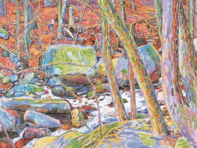 张晖《远足者》 180cm×135cm  2007年