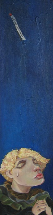 刘冰《I will love you forever》布面油画25×100cm2009年