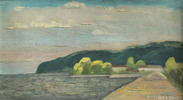 德米特里    《傍晚》    26x48cm 2010年