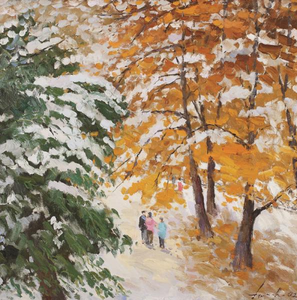 拉申得 公园80×80cm 2002年