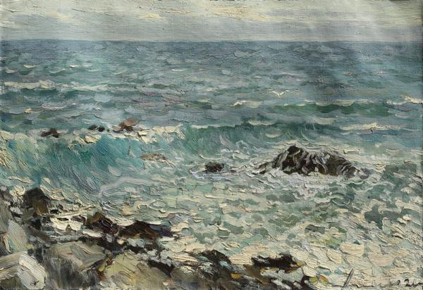 拉申得 海风  46×67cm 2002年