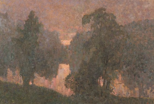 卢卡申诺克《河对岸》 65x90cm 2006年