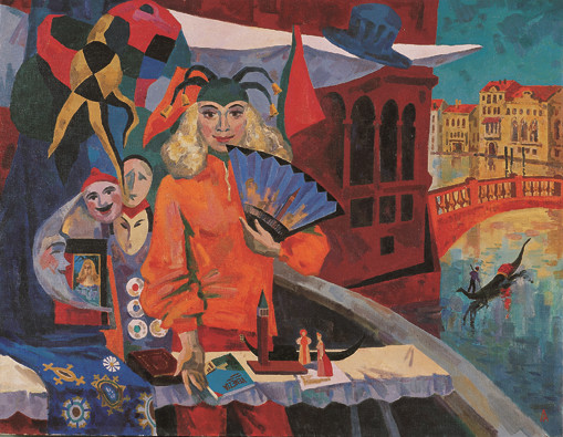 卢卡申诺克《快乐的威尼斯》60×80cm 2001年