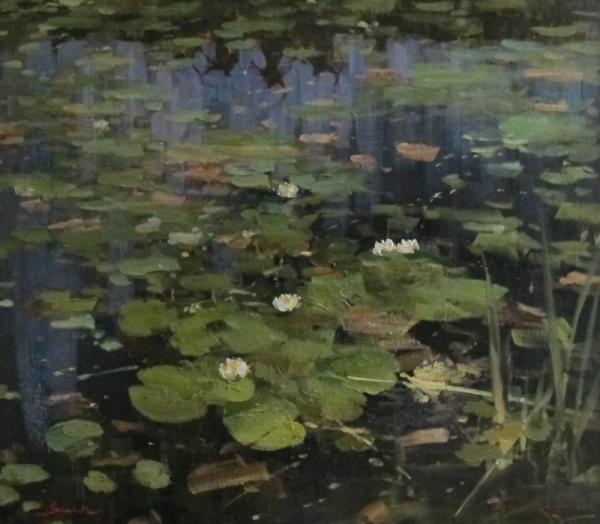 谢夫楚科 《 睡莲》   105х120cm 2011年