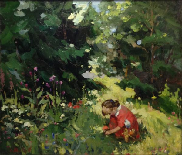 斯维特莱娜   《红蘑菇》   60.5×69.5cm 2013年