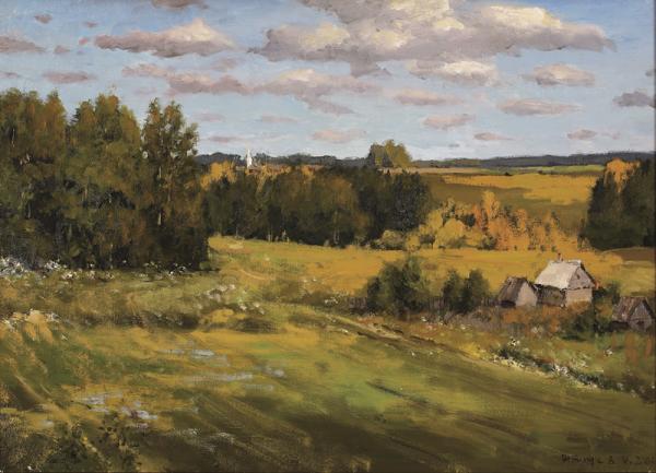 谢夫楚科 《俄罗斯草原 》  50х70cm 2006年