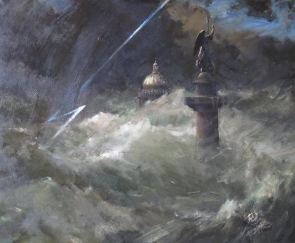 谢夫楚科 《 风暴 》   100х120cm 2011年