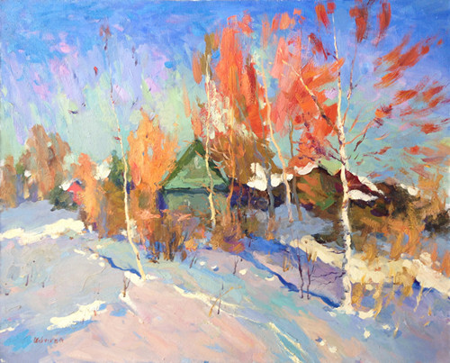 斯维特莱娜 《春之悟》 80×100cm  布面油画  2014年