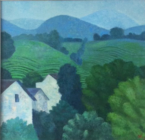 丘文《杭州茶园》