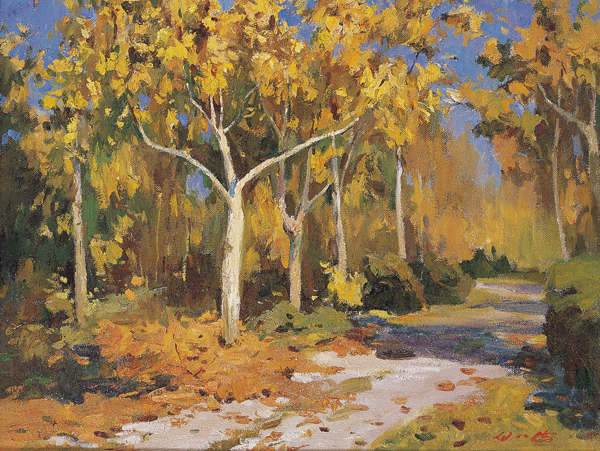 白仁海   《南郊艳秋》 46.5x61cm  1979年