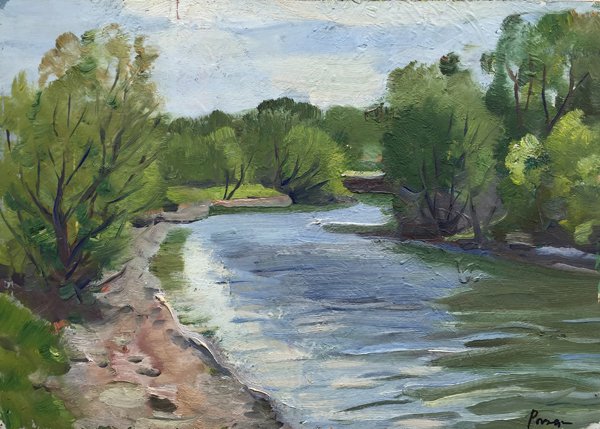 伊戈尔·亚历山德罗维奇   《春意》  33x23cm