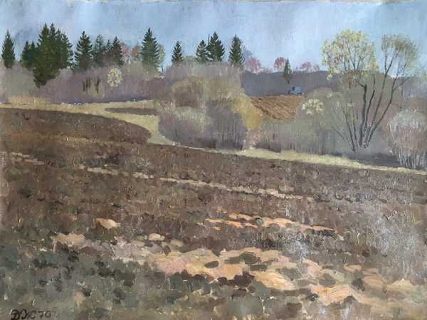 茹拉弗廖夫·德米特里·弗拉索维奇   《大地》60x80cm  