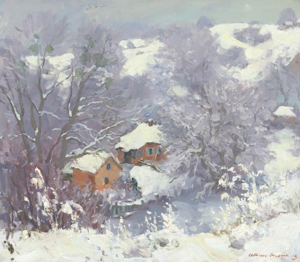 斯维特莱娜  雪之家  70x80cm  布面油画  2013年 